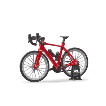 Bruder figurina ciclist cu bicicleta de curse